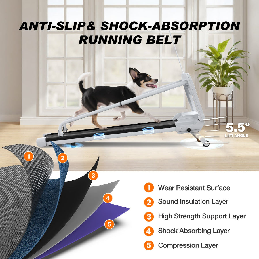 2.5HP Smart Dog Treadmill | Ultra-Quiet & Foldable Design