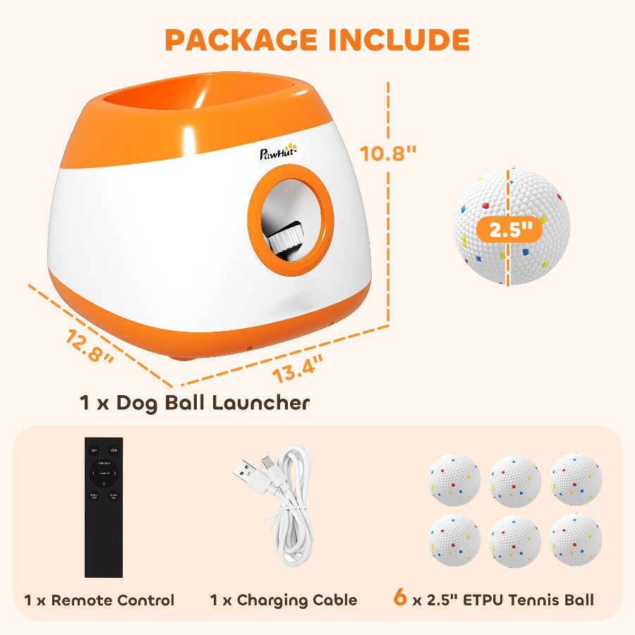 Powerful Large Breed Ball Launcher | 78ft Range | PawHut