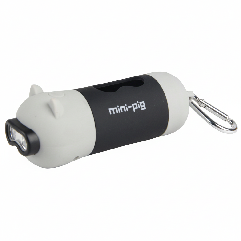 Resized white mini-pig flashlight