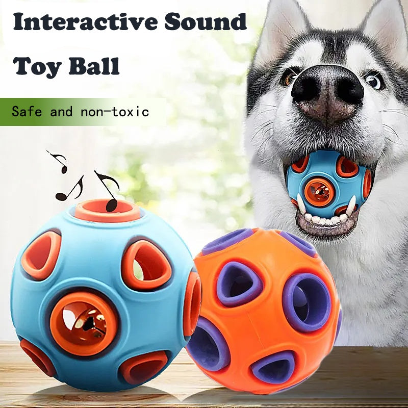 Interactive Jingle Bell Dog Balls | Safe & Durable Rubber