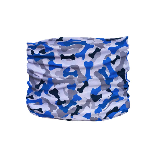Bone Camo Blue Pup Scruff