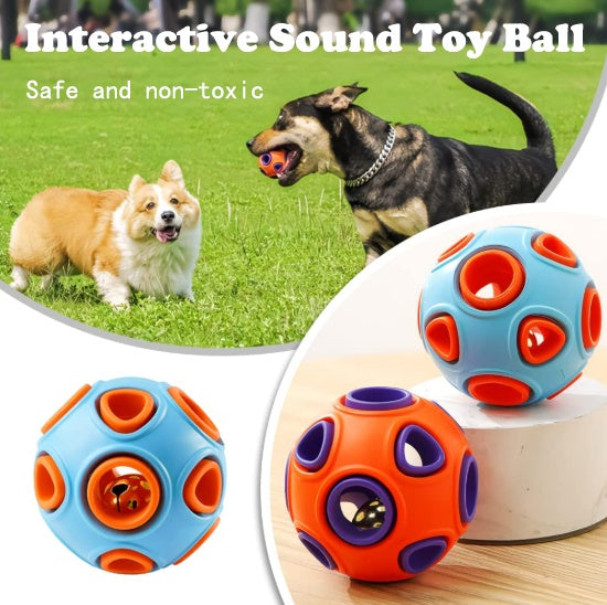 Interactive Jingle Bell Dog Balls | Safe & Durable Rubber