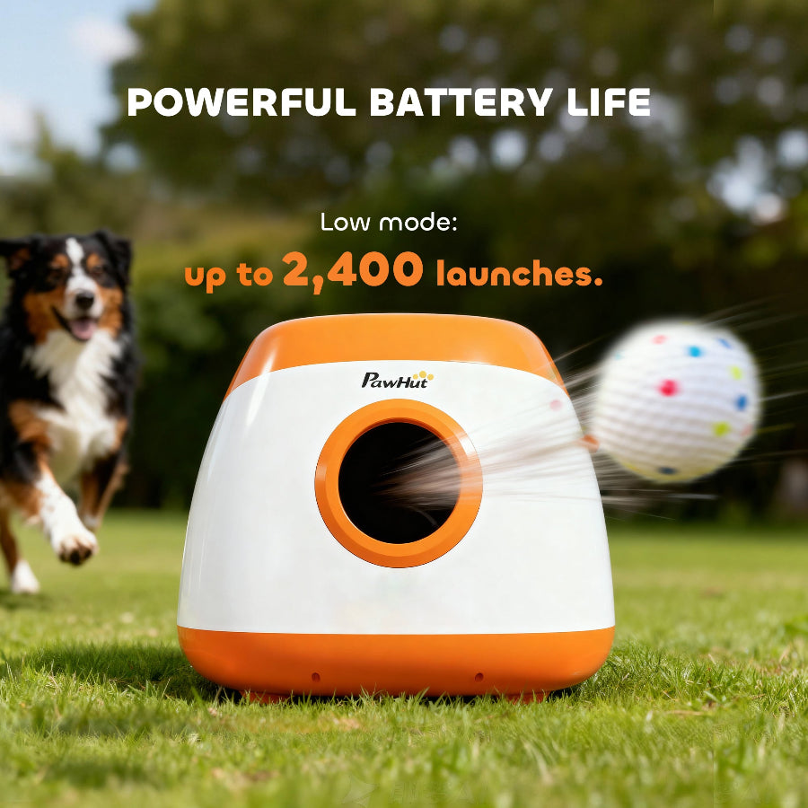 Powerful Large Breed Ball Launcher | 78ft Range | PawHut