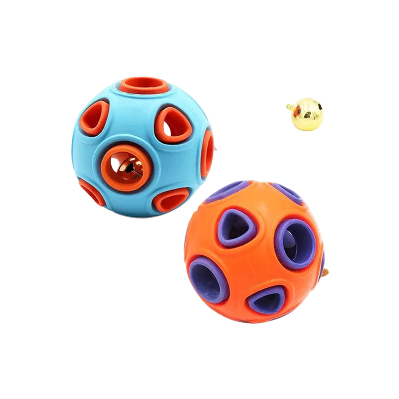Interactive Jingle Bell Dog Balls | Safe & Durable Rubber