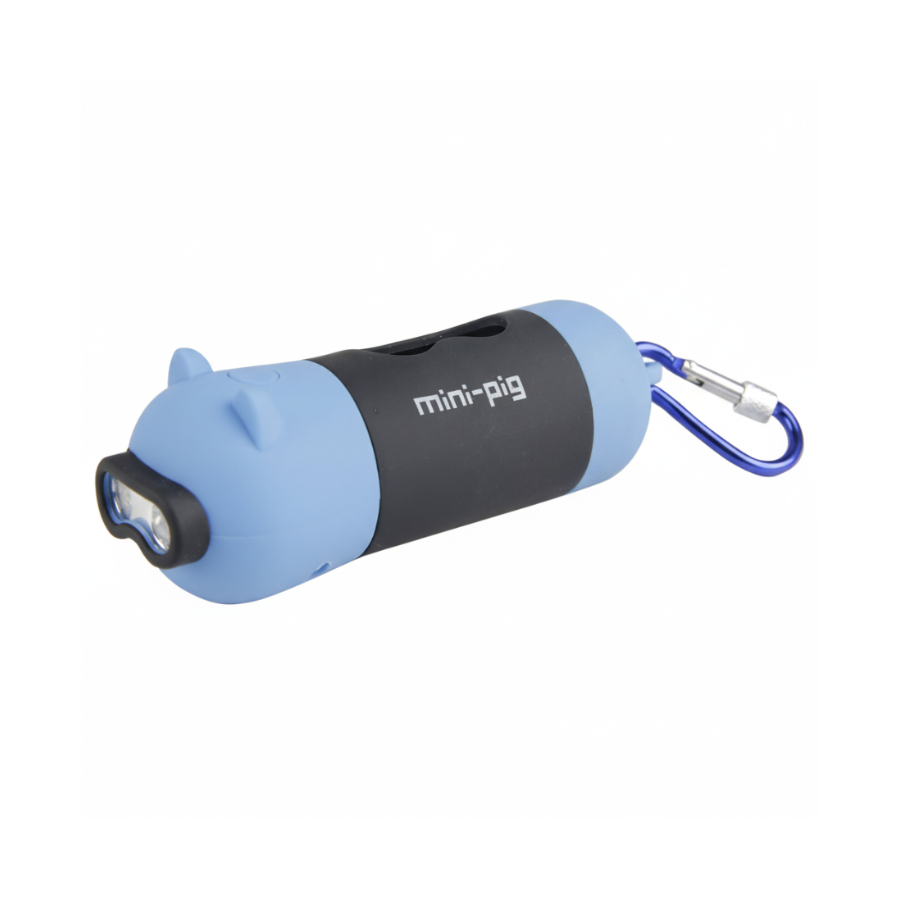 Resized blue mini-pig flashlight