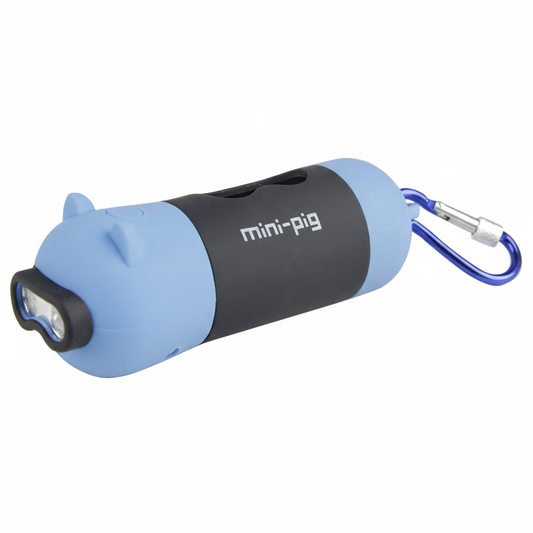 Resized blue mini-pig flashlight